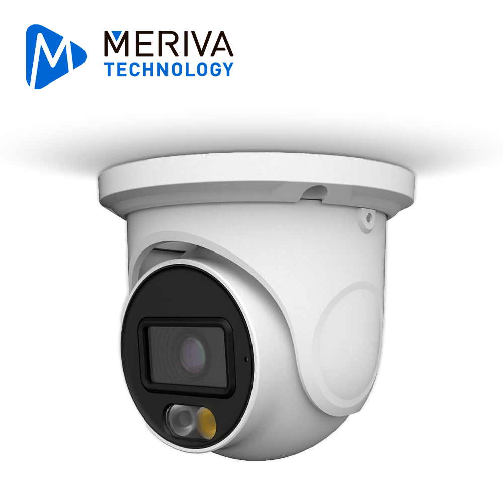CAMARA HD TURRET MERIVA TECHNOLOGY MDL-3202A / 2 MP / AHD/TVI/CVI / 2.8 MM / ILUMINACION DUAL (20 - 30M IR / 20M LUZ CALIDA) / IP67 / METALICA / 12 VCD / COC / MICROFONO INTEGRADO / AUDIO POR COAXIAL O UTP (SOLO POR TVI) / IMAGEN A COLOR 24/7