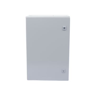 Gabinete de Acero IP66 Uso en Intemperie (400 x 600 x 250 mm) con Placa Trasera Interior Metálica y Compuerta Inferior Atornillable (Incluye Chapa y Llave T). - Image 2