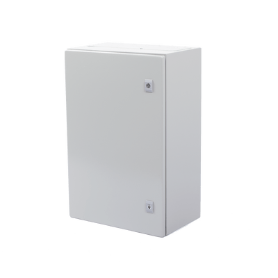 Gabinete de Acero IP66 Uso en Intemperie (400 x 600 x 250 mm) con Placa Trasera Interior Metálica y Compuerta Inferior Atornillable (Incluye Chapa y Llave T). - Image 4