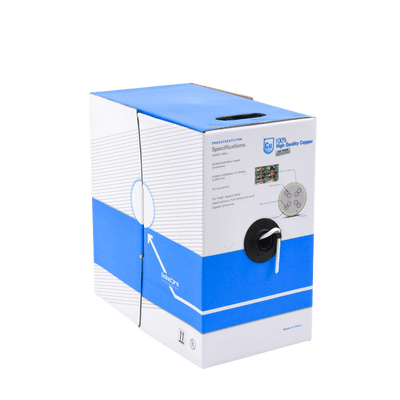 Bobina de cable de 305 m, Cat5e, para intemperie, sin blindar, color blanco, UL, para aplicaciones en CCTV, redes de datos. - Image 2