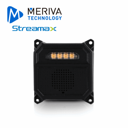MINI ALARMA DETECTORA DE PEATONES MERIVA STREAMAX MB2-R / IP67 / 12-24 VCD / CABLE DIN DE 6PIN / SOPORTA ALARMA DE VOZ / SOPORTA LUZ DE ALARMA