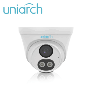 CAMARA IP TURRET UNIARCH IPC-T132-AF28-DL-ECO / 2MP / LENTE 2.8MM / DNR / IR30M / DUAL-LIGHT / MICROFONO-INTEGRADO / HUMAN-BODY-DETECTION 2.0 / POE-AF ONVIF / 3-AXIS / IP67 / GRAFENO+PLASTICO / ULTRA265 / SERIE ECO
