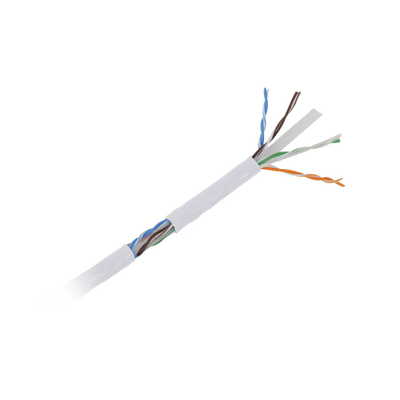Bobina de Cable UTP de 305 m (1000 ft) Cat6 aleación de Cobre y Aluminio (CCA), color blanco, Uso exclusivo interior - Image 4