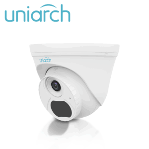 CAMARA IP DOMO UNIARCH TURRET IPC-T134-AF28-ECO / 4MP / LENTE-2.8MM / DWDR / MICROFONO-INTEGRADO / HUMAN-BODY-DETECTION 2.0 / IR30M / ONVIF / ULTRA265 / POE / 12VCD / 3 AXIS / IP67 / SERIE ECO