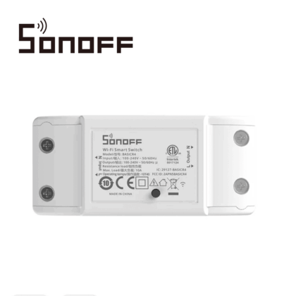 INTERRUPTOR ON/OFF SONOFF BASICR4 / SMART INALAMBRICO / WIFI PARA SOLUCION DE SMART HOME / CON TEMPORIZADOR PARA IOS Y ANDROID COMPATIBLE CON ALEXA/GOOGLE HOME/NEST/IFTTT 1CH WIFI 2.4GHZ HASTA 10AMP