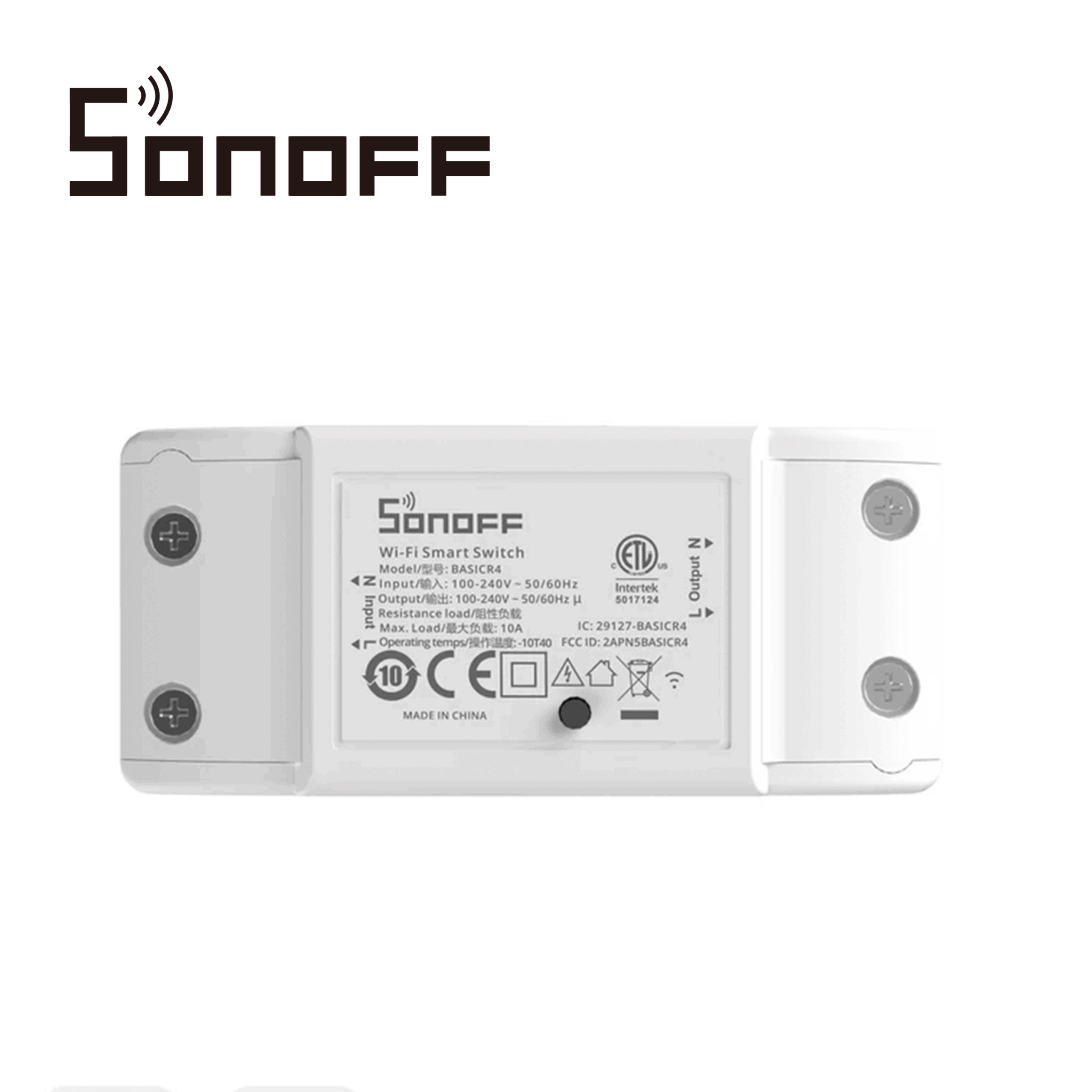 INTERRUPTOR ON/OFF SONOFF BASICR4 / SMART INALAMBRICO / WIFI PARA SOLUCION DE SMART HOME / CON TEMPORIZADOR PARA IOS Y ANDROID COMPATIBLE CON ALEXA/GOOGLE HOME/NEST/IFTTT 1CH WIFI 2.4GHZ HASTA 10AMP