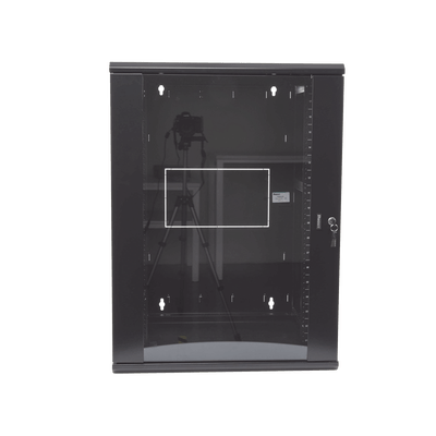 Gabinete PanZone de Montaje en Pared, de 19in, Puerta con Ventana de Seguridad, 18 UR, 635mm de Profundidad, Color Negro - Image 2