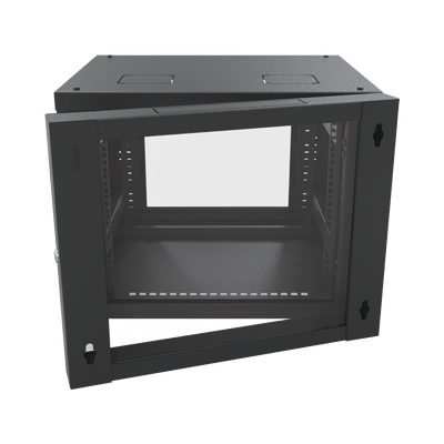Gabinete Abatible de Pared (Con Marco Trasero) con Rack 19" de 12 Unidades. Ventana de Cristal Templado. - Image 4