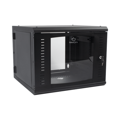 Gabinete Abatible de Pared (Con Marco Trasero) con Rack 19" de 9 Unidades. Ventana de Cristal Templado. - Image 2
