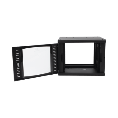 Gabinete Abatible de Pared (Con Marco Trasero) con Rack 19" de 9 Unidades. Ventana de Cristal Templado. - Image 3