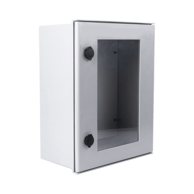 Gabinete de Poliéster IP65 Puerta Transparente, Uso en Intemperie (400 x 500 x 200 mm) con Placa Trasera Interior de Plástico (Incluye Chapa y Llave). - Image 2