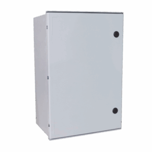 Gabinete de Poliéster IP65 Uso en Intemperie (600 x 800 x 300 mm) con Placa Trasera Interior de Plástico (Incluye Chapa y Llave).