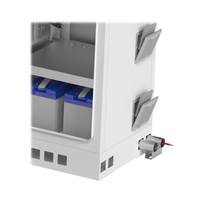 Gabinete de Piso para Exterior con Ventiladores y Termostato con Rack de 19" de 16 U + Espacio para Baterías, Se envía el Gabinete Armado. - Image 7