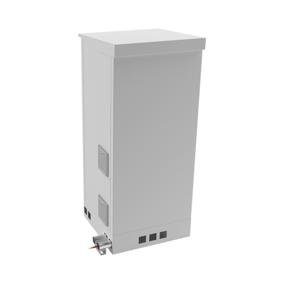 Gabinete de Piso para Exterior con Ventiladores y Termostato con Rack de 19" de 16 U + Espacio para Baterías, Se envía el Gabinete Armado. - Image 2