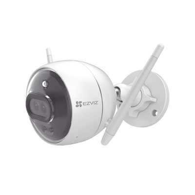 Bala IP 2 Megapíxel / Wi-Fi  / Doble Lente / COLORES EN OSCURIDAD / Deteccion de Personas o Vehículos  / Cruce de Línea / Intrusión a un área / Audio de dos vías / Luz Estroboscópica / Sirena / MicroSD
