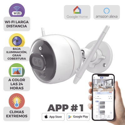 Bala IP 2 Megapíxel / Wi-Fi / Doble Lente / COLORES EN OSCURIDAD / Deteccion de Personas o Vehículos / Cruce de Línea / Intrusión a un área / Audio de dos vías / Luz Estroboscópica / Sirena / MicroSD - Image 2