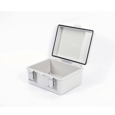 Gabinete de Plástico ABS, Uso en Intemperie IP66 (170 x 220 x 110 mm) Cierre por broche Inoxidable y Permite Cerrado con Candado y Llave (Perno 5mm) No Incluido - Image 5