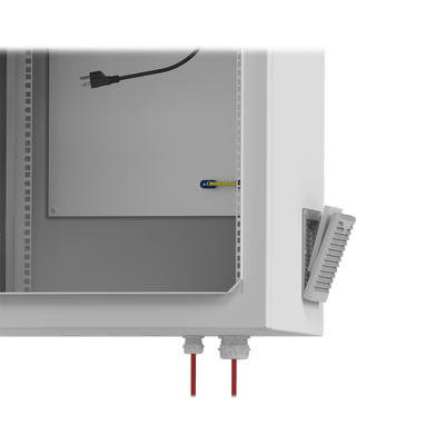 Gabinete de Exterior con Rack de 19" de 24U con Ventiladores y Termostato, Se envía el Gabinete Armado (Montaje a poste o torre se vende por separado). - Image 7