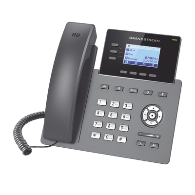 Teléfono IP Grado Operador, 3 líneas SIP con 6 cuentas, puertos Gigabit PoE, codec Opus, IPV4/IPV6 con gestión en la nube GDMS - Image 2