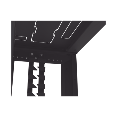 Gabinete Profesional para Telecomunicaciones de 24UR, 600 mm de Ancho x 1000 mm de Profundidad, Se envía el Gabinete Armado. - Image 16