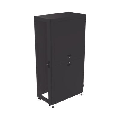 Gabinete para Telecomunicaciones Rack Estándar de 19", 42UR, 600 mm Ancho x 1000 mm Profundidad. Fabricado en Acero, Se envía el Gabinete Armado.