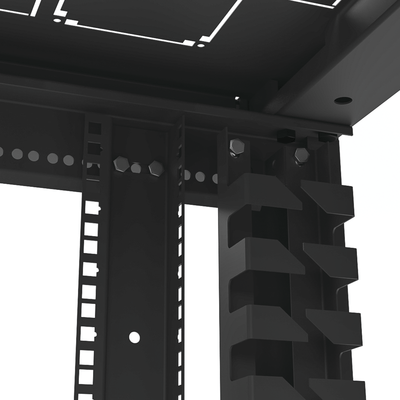 Gabinete Profesional para Telecomunicaciones de 19in, Instalación a Piso, 24UR, 600 mm Profundidad, Se envía el Gabinete Armado. - Image 14