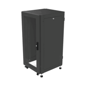 Gabinete Profesional para Telecomunicaciones de 19in, Instalación a Piso, 24UR, 600 mm Profundidad, Se envía el Gabinete Armado.