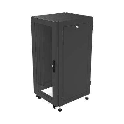 Gabinete Profesional para Telecomunicaciones de 19in, Instalación a Piso, 24UR, 600 mm Profundidad, Se envía el Gabinete Armado.