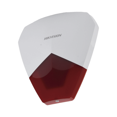 Sirena Estrobo Cableada Hikvision / Ideal para cualquier Panel de Alarma / Roja / 105 dB / Protección IP54 - Image 3