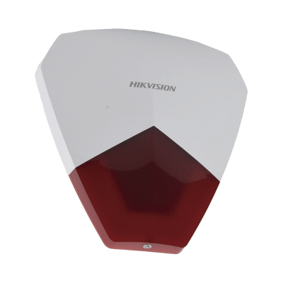 Sirena Estrobo Cableada Hikvision / Ideal para cualquier Panel de Alarma / Roja / 105 dB / Protección IP54 - Image 2