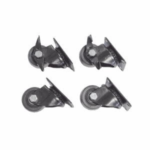 Juego de 4 Ruedas para Gabinetes Linkedpro Terminación R2 (2 con freno, 2 libres)