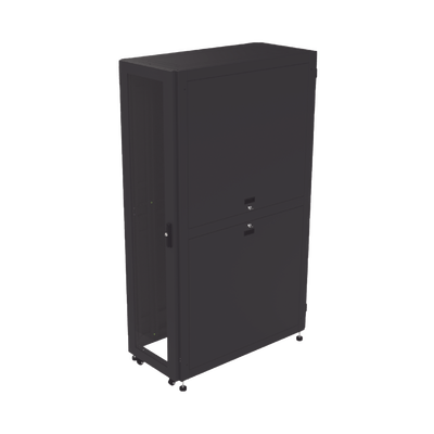 Gabinete Profesional para Telecomunicaciones de 45UR, 1200 mm Profundidad, Incluye 2 Organizadores Verticales de 45 Unidades de Rack, Se envía el Gabinete Armado. - Image 4