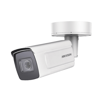 Bala IP 4 Megapixel / Lente Mot. 2.8 - 12 mm / 50 mts IR EXIR / IK10 / Reconocimiento Facial / WDR 140 dB / DeepinView / Búsqueda por Atributos / Heat Map / ACUSENSE / Micro SD