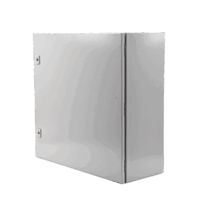 Gabinete de Acero, Nema 4 -IP 66 de 60 x 60 x 25 cm con Platina y certificado UL.