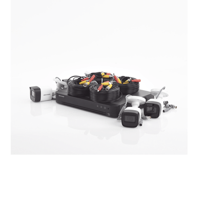 (MICRÓFONO INTEGRADO) KIT TURBOHD 5 Megapixel / DVR 4 Canales / 4 Cámaras Bala con Micrófono Integrado (exterior 2.8 mm) / Fuente de Poder / Accesorios de Instalación - Image 5