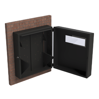 Gabinete de Pared con Rack Horizontal de 6 UR, con Ventanilla de Inspección, Se envía el Gabinete Armado. - Image 2