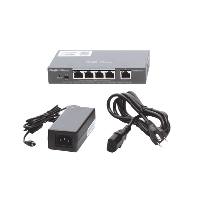 Switch Administrable PoE con 5 puertos Gigabit, 4 PoE 802.3af/at, gestión gratuita desde la nube, 54w - Image 5