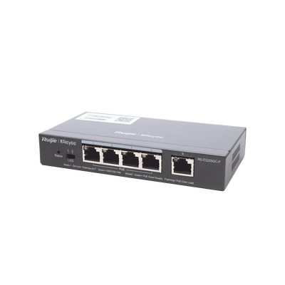 Switch Administrable PoE con 5 puertos Gigabit, 4 PoE 802.3af/at, gestión gratuita desde la nube, 54w - Image 3