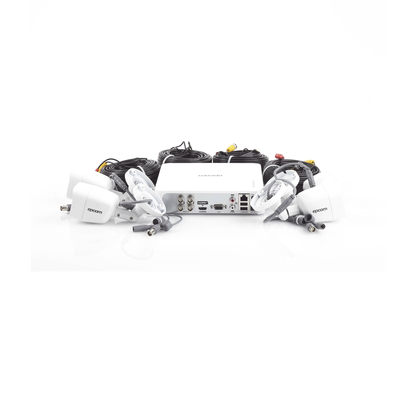 (MICRÓFONO Integrado) Kit TurboHD 1080p Lite / DVR 4 canales / Audio por Coaxitron / 4 Cámaras Bala de Metal con Micrófono Integrado - Image 5