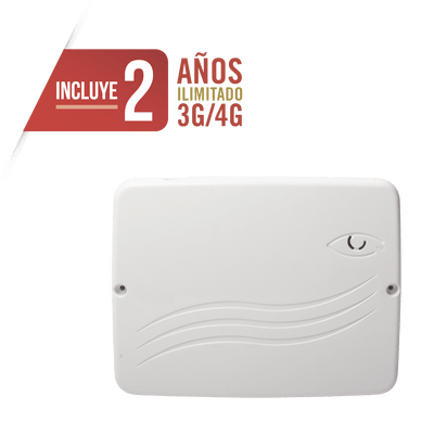 Panel de Alarma Cloud Híbrido 4G LTE / 8 Zonas Cableadas, 32 Inalámbricas / INCLUYE 2 AÑOS 3G/4GLTE ILIMITADOS / Programación 100% vía WEB / ALTA SEGURIDAD