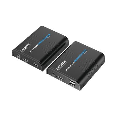 Kit extensor KVM (HDMI y USB) hasta 120 metros / Resolución 1080P @ 60 Hz / Soporta STP y UTP CAT6 / Soporta Switch Gigabit para control KVM múltiple / Soporta hasta 253 receptores / Transmite el Video y Controla tu DVR vía USB