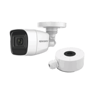 KIT DE CÁMARA + MONTAJE / Cámara Bala TURBOHD 2 Megapixel (1080p) / Gran Angular 106° / Lente 2.8 mm / 25 mts IR EXIR / Exterior IP66 / 4 Tecnologías / dWDR