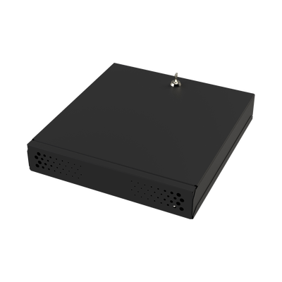 Gabinete Metálico para DVR/NVR. Tamaño Max. de DVR/NVR: 445 x 88 x 400mm (An.xAl.xProf.). Compatible con Fuente SLIM.