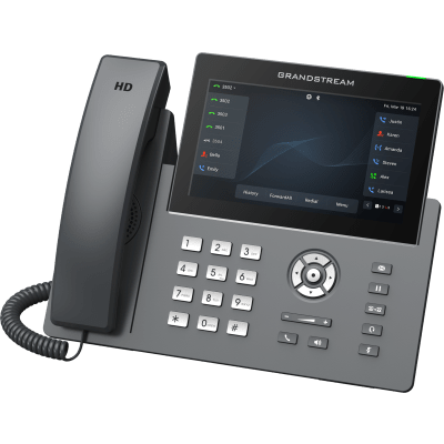 Teléfono IP Wi-Fi, Grado Operador, 12 líneas SIP con 6 cuentas, pantalla táctil 7", puertos Gigabit, Bluetooth, PoE, codec Opus, IPV4/IPV6 con gestión en la nube GDMS - Image 4