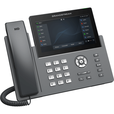 Teléfono IP Wi-Fi, Grado Operador, 12 líneas SIP con 6 cuentas, pantalla táctil 7", puertos Gigabit, Bluetooth, PoE, codec Opus, IPV4/IPV6 con gestión en la nube GDMS - Image 6