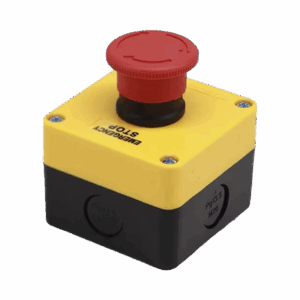 Botón de Stop Tipo Enclavado / Para Barreras Vehiculares, Operadores Corredizos y Abatibles.