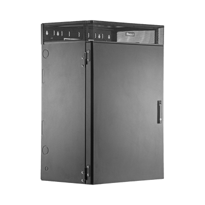 Gabinete de Montaje en Pared TrueEdge™, Con 9 UR para Equipo Activo y 9 UR para Paneles de Parcheo, Fabricado en Acero, Color Negro - Image 3