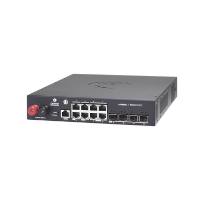 Switch cnMatrix WISP TX1012-DC-P de 8 puertos PoE y 4 SFP+, 170 W PoE Budget, Capa 2, gestión gratuita desde la nube, para corriente directa - Image 2