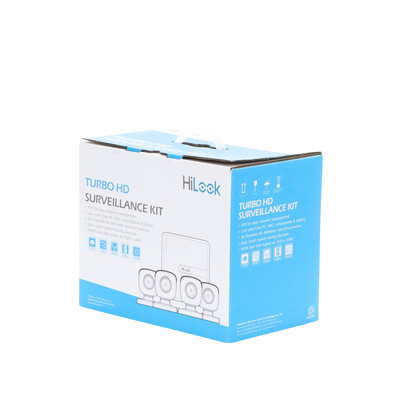 Kit TurboHD 720p / DVR 4 canales / 4 Cámaras Bala de Metal / 4 Cables 18 Mts / H.265+ / 1 Fuente de Poder Profesional / Accesorios de Instalación - Image 4