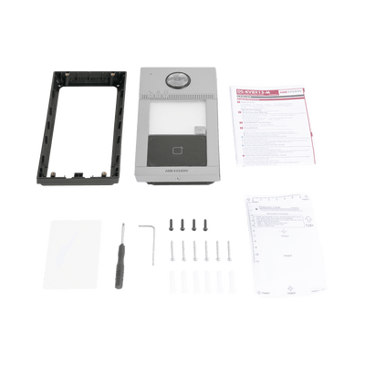 Videoportero IP 2 Megapixel / Llamada y Apertura Remota desde App Hik-Connect / PoE / Exterior IP65 + Antivandalico IK08 / 1 Departamento / Apertura con Tarjeta / Soporta 2 Puertas y hasta 6 Monitores - Image 4